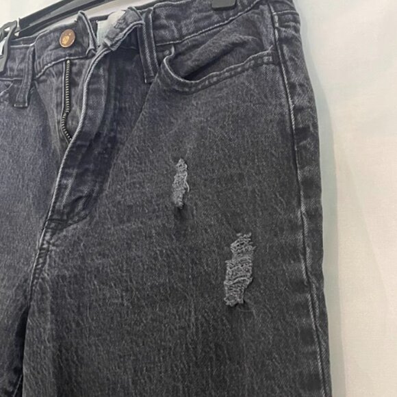 Black Denim Mom Jeans | High Waist - Picture 4 of 9